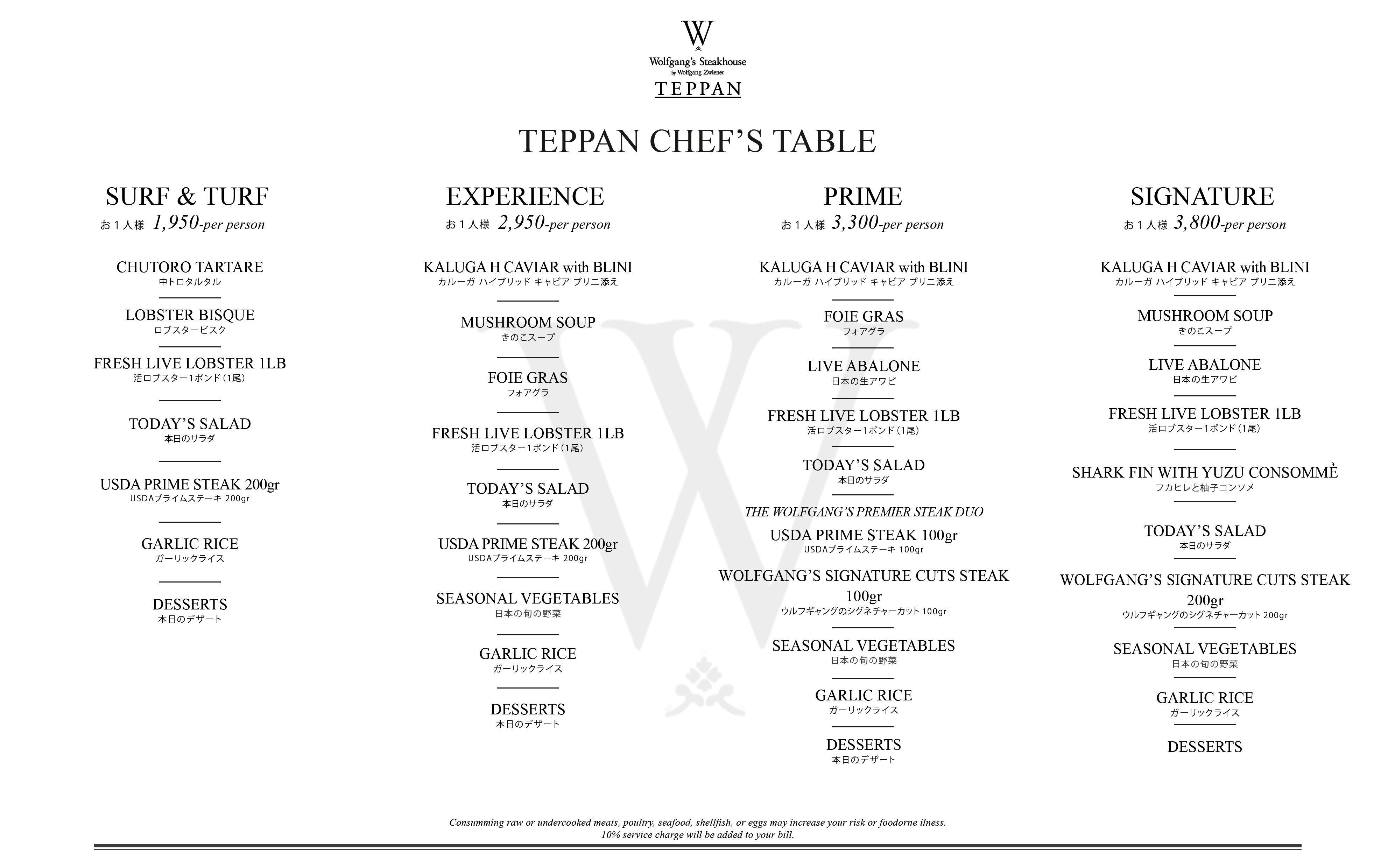 Teppan Chef Table